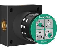 hansgrohe set básico para duchas fijas con 2 tipos de chorro, adecuado para varias rociadores de ducha de hansgrohe con 2 tipos de chorro, p. ej. Raindance Alive, 24573180