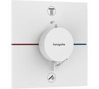 Hansgrohe ShowerSelect Comfort E grifo de bañera y ducha empotrado con termostato blanco 15572700