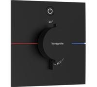 Hansgrohe ShowerSelect Comfort E grifo para ducha empotrado con termostato negro 15571670