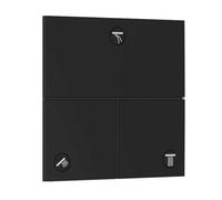 hansgrohe ShowerSelect Comfort E, válvula para instalación empotrada de termostatos ShowerSelect Comfort E (3 funciones), negro mate