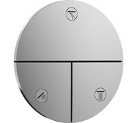 hansgrohe ShowerSelect Comfort S, válvula para instalación empotrada de termostatos ShowerSelect Comfort S (3 funciones), cromo
