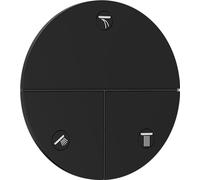 hansgrohe ShowerSelect Comfort S, válvula para instalación empotrada de termostatos ShowerSelect Comfort S (3 funciones), negro mate