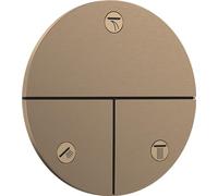 hansgrohe ShowerSelect Comfort S, válvula para instalación empotrada de termostatos ShowerSelect Comfort S (3 funciones), bronce cepillado