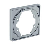 hansgrohe ShowerSelect roseta de extensión, dimensión de extensión 22mm, 13593340, Color: Cromo negro cepillado