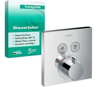 Hansgrohe Select grifo de bañera y ducha empotrado con termostato cromo 15763000