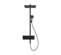 hansgrohe Sistema de ducha Raindance Alive Q 210/340 de 1 chorro con ShowerSelect Comfort, 24580670, Color: negro mate
