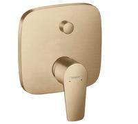 hansgrohe Talis E Mezclador de baño monomando a ras de suelo, 71745140, Color: bronce cepillado