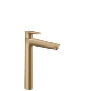 hansgrohe Talis E mezclador monomando de lavabo 240, residuos emergentes, proyección de 183mm, 71716140, Color: bronce cepillado