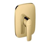 hansgrohe Talis E Mezclador de ducha monomando a ras de suelo, 71765990, Color: Óptica Oro Pulido