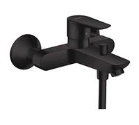 hansgrohe Talis E mezclador monomando de superficie para baÃ±o, profundidad de garganta 194mm, Color: Negro Mate - 71740670