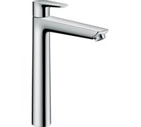 hansgrohe Talis E mezclador monomando de lavabo 240, residuos emergentes, proyección de 183mm, 71716000, Color: cromado