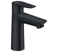 hansgrohe Talis E mezclador monomando de lavabo 110 CoolStart, sin residuos emergentes, proyección de 112 mm, 71714670, Color: Negro Mate