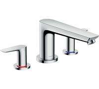hansgrohe Talis E mezclador de borde de baño de 3 agujeros, proyección 196 mm 0, 71747000