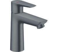 hansgrohe Talis E mezclador monomando de lavabo 110 CoolStart, residuos emergentes, proyección de 112 mm, 71713340, Color: Negro Cepillado