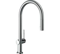 hansgrohe Talis M54 monomando de cocina 210, ducha extraíble, 2 chorros, sBox, 72801000, Color: cromado