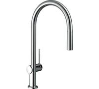 hansgrohe Talis M54 monomando de cocina 210, caño extraíble, 1jet, sBox, 72803000, Color: cromado