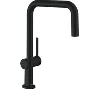 hansgrohe Talis M54 Monomando de cocina U 220, 1jet, 72806670, Color: Negro Mate