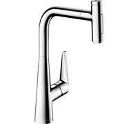 hansgrohe Talis Select M51 Monomando de cocina 300, ducha extraíble, 2jet, sBox, 73867000, Color: cromado