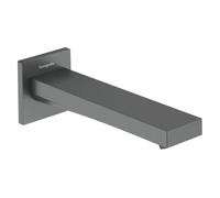 hansgrohe Tecturis E - Caño para bañera, color negro cepillado | haz completo, máx. 22 l/min, 73410340