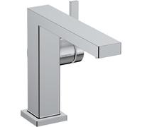 hansgrohe Tecturis E Fine - grifo lavabo con vaciador Push-Open, ahorro de energía (CoolStart), grifo monomando lavabo 133 mm, mezclador monomando lavabo ahorro de agua (EcoSmart+), cromo, 73020000