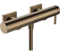 hansgrohe Tecturis E, grifo de ducha visto para 1 función, grifo monomando ducha, mezclador monomando de ducha, bronce cepillado