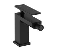 hansgrohe Tecturis E mezclador monomando para bidé, proyección 149mm, con juego de desagüe, 73200670, Color: negro mate
