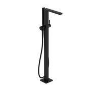 hansgrohe Tecturis E mezclador monomando de bañera, de pie, proyección 264mm, incl. accesorios, 2 consumidores, 73445670, Color: negro mate