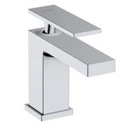 hansgrohe Tecturis E mezclador monomando de lavabo 80, 122mm de proyección, sin juego de desagüe, CoolStart, EcoSmart+, 73001340, Color: Cromo negro cepillado
