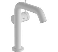 hansgrohe Tecturis S mezclador monomando de lavabo 150 Fine CoolStart ahorro de agua+, proyección 139 mm, 73341700, Color: Blanco mate