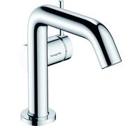 hansgrohe Tecturis S Fine mezclador monomando de lavabo, ComfortZone110, Push-Open, CoolStart, proyección 130mm, 73322000, Color: cromado
