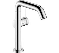 hansgrohe Tecturis S Fine Mezclador monomando de lavabo ComfortZone210, CoolStart, con caño giratorio y desagüe automático PUSH, 73364000, Color: cromado