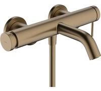 hansgrohe Tecturis S mezclador monomando visto para baÃ±era , 209 mm de proyecciÃ³n, 73422, Color: Bronce cepillado - 73422140