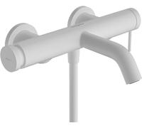 hansgrohe Tecturis S mezclador monomando visto para bañera, 209 mm de proyección, 73422700, Color: Blanco mate