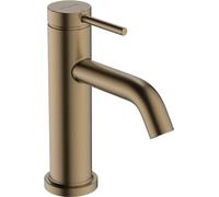 hansgrohe Tecturis S mezclador monomando de lavabo 80 CoolStart ahorro de agua+, proyección 108 mm, 73301140, Color: Bronce cepillado