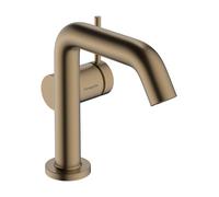 hansgrohe Tecturis S mezclador monomando de lavabo 110 Fine CoolStart ahorro de agua+ , proyección 130 mm, 73321, Color: Bronce cepillado - 73321140