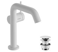 hansgrohe Tecturis S mezclador monomando de lavabo 150 Fine CoolStart ahorro de agu 139 mm saliente, 73340700, Color: Blanco mate