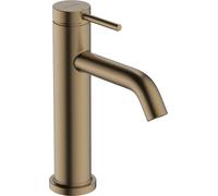 hansgrohe Tecturis S mezclador monomando de lavabo, ComfortZone110, con juego de desagüe, CoolStart, proyección 116mm, 73318140, Color: Bronce cepillado