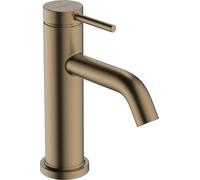 hansgrohe Tecturis S mezclador monomando de lavabo, ComfortZone80, con juego de desagüe, CoolStart, proyección 108mm, 73305140, Color: Bronce cepillado