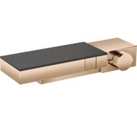 hansgrohe Termostato AXOR Edge de superficie / empotrado para 2 consumidores, 46240300, Color: Oro rojo pulido
