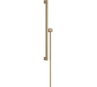 Barra de ducha hansgrohe Unica E PURO, 65 cm con soporte para alcachofa de ducha Easy Slide y flexo de ducha, 24404140, Color: Bronce cepillado