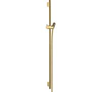 hansgrohe Barra de ducha Unica S PURO 90 cm con flexo de ducha, 28631990, Color: Óptica Oro Pulido