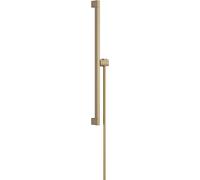 Barra de ducha hansgrohe Unica E PURO, 65 cm con soporte para alcachofa de ducha Easy Slide y flexo de ducha, 24404140, Color: Bronce cepillado