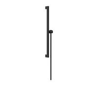 Barra de ducha hansgrohe Unica E PURO, 90 cm con soporte para alcachofa de ducha Easy Slide y flexo de ducha, 24403670, Color: Negro Mate