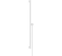 Barra de ducha hansgrohe Unica E PURO, 90 cm con soporte para alcachofa de ducha Easy Slide y flexo de ducha, 24403700, Color: Blanco Mate