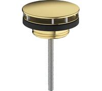 hansgrohe Válvula de desagüe, sin cierre, acabado dorado pulido