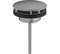 hansgrohe Válvula de desagüe, sin cierre, cromo cepillado negro