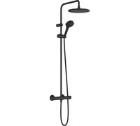 Hansgrohe Vernis Blend conjunto bañera/ducha a pared con termostato con rociador con efecto lluvia negro 26428670