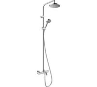 hansgrohe Vernis Blend sistema de ducha 200 1 tipo de chorro de agua con termostato de baÃ±o cromo, 26079000 - 26079000