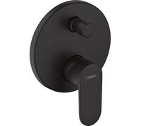 hansgrohe Vernis Blend mezclador monomando oculto para bañera, combinación de seguridad integrada, 71467670, Color: Negro Mate
