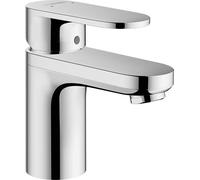hansgrohe Vernis Blend - grifo lavabo con vaciador automático, conducciones internas de agua aislada, grifo monomando lavabo 71mm, mezclador monomando lavabo ahorro de agua (EcoSmart), cromo, 71570000